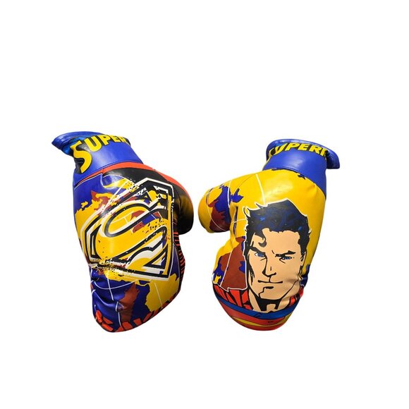 DC Comics Superman Kid Vintage Boxing Gloves - Picture 1 of 10